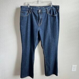 Old Navy Bootcut Jeans Men's 44x34 Dark Wash High Rise 100% Cotton Non Stretch